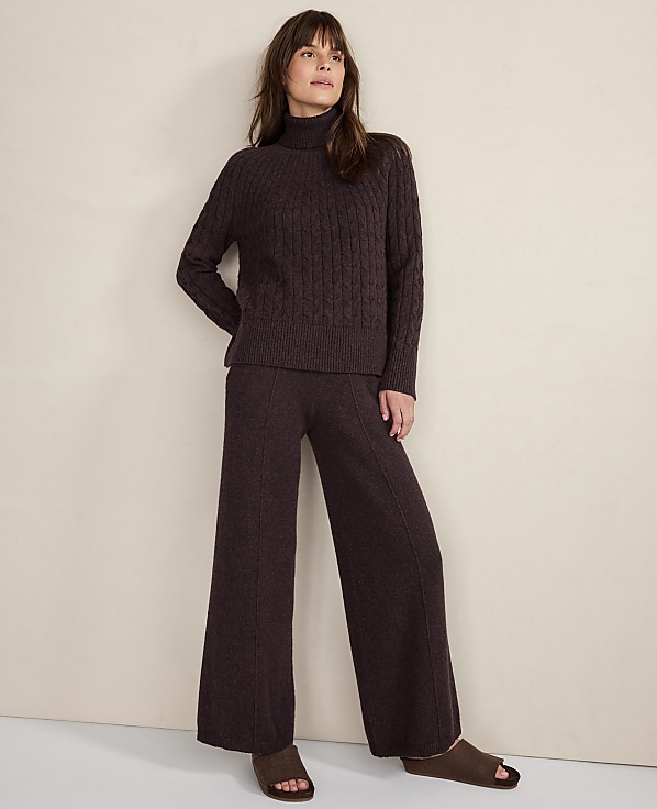 Haven Well Within Organic Cotton Blend Pintuck Wide Leg Pants