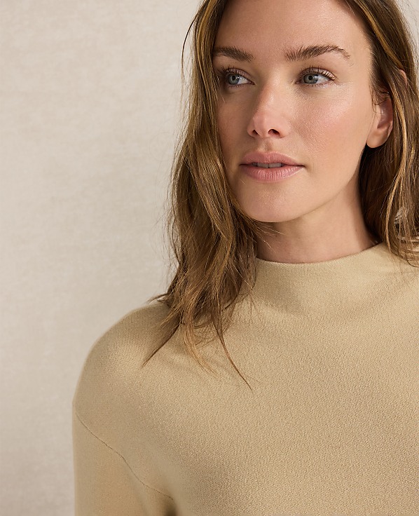 Haven Well Within Tuxedo Stripe Funnel Neck Pullover