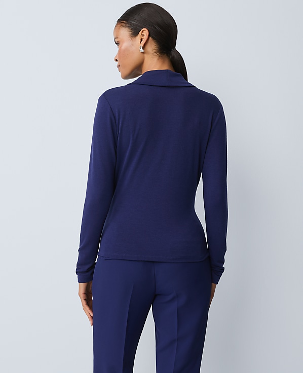 Shawl Collar Wrap Top