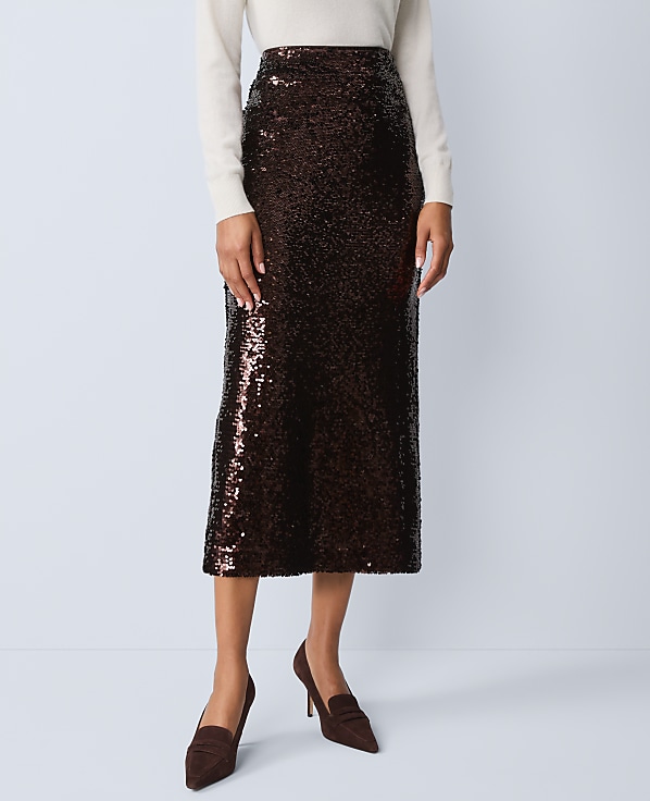 Studio Collection Sequin Pencil Skirt