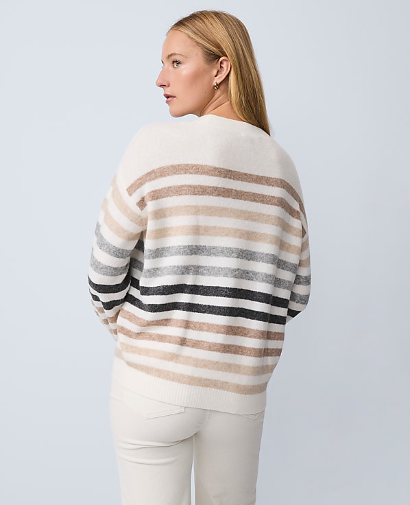 Weekend Striped Raglan Sweater