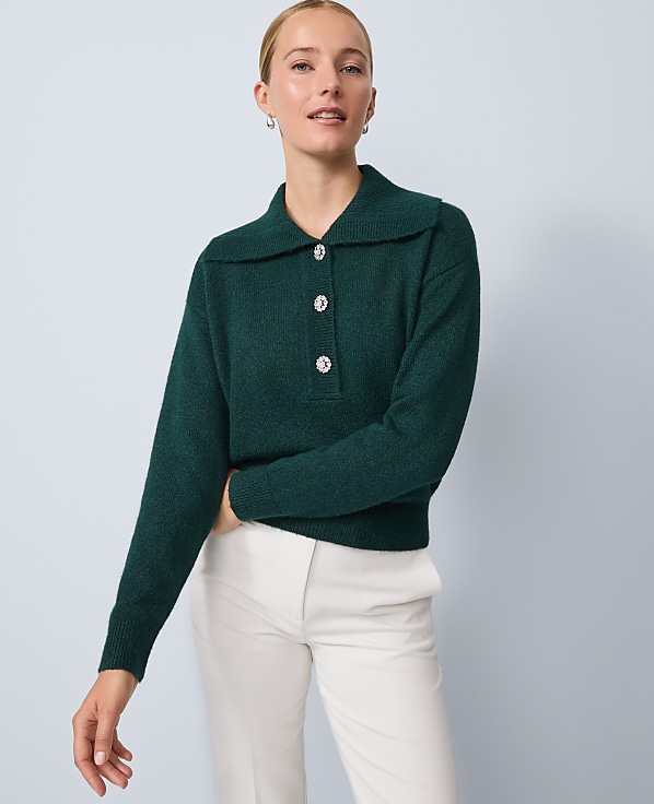 Petite Polo Sweater