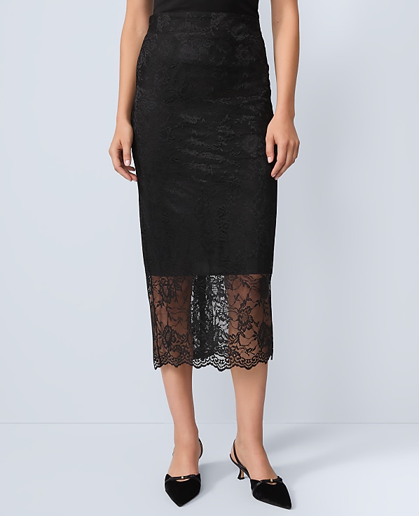 Lace Midi Skirt