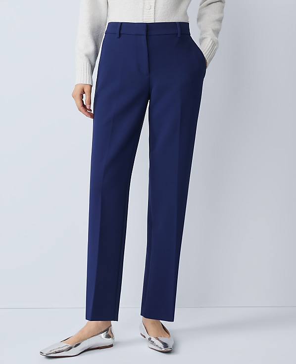 The Petite Eva Ankle Pant in Doubleweave