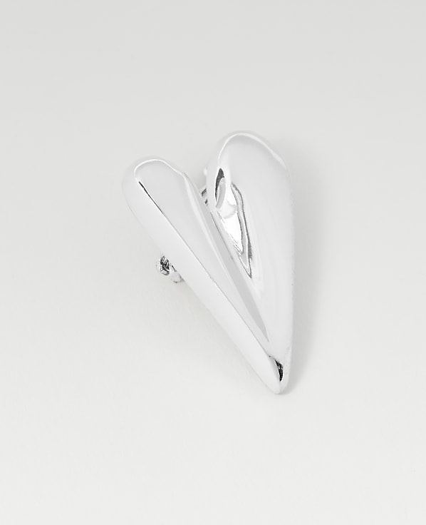 Metal Heart Brooch