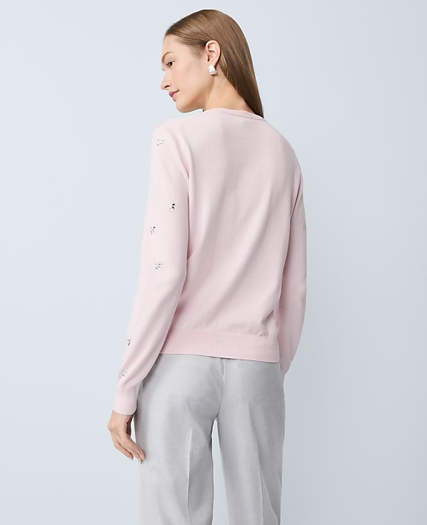 Petite Crystal Embellished Ann Cardigan