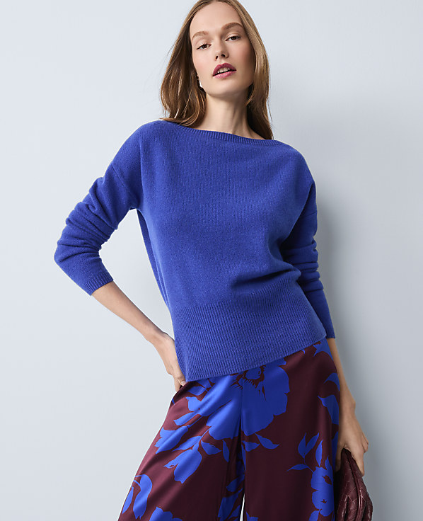 Studio Collection Cashmere Off-The-Shoulder Sweater