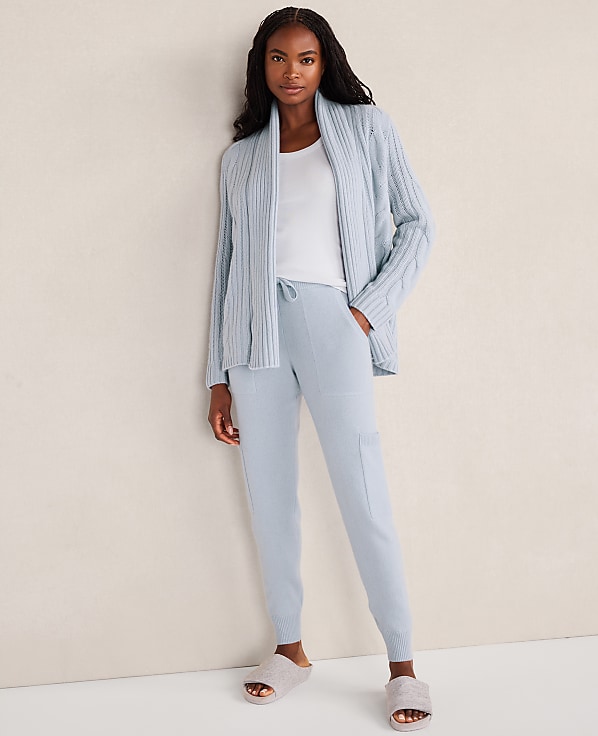 Haven Well Within Cashmere Cable Open Front Cardigan