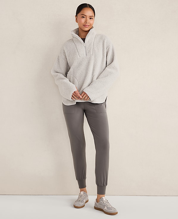 Haven Well Within Sherpa Half-Zip Mock Neck Pullover