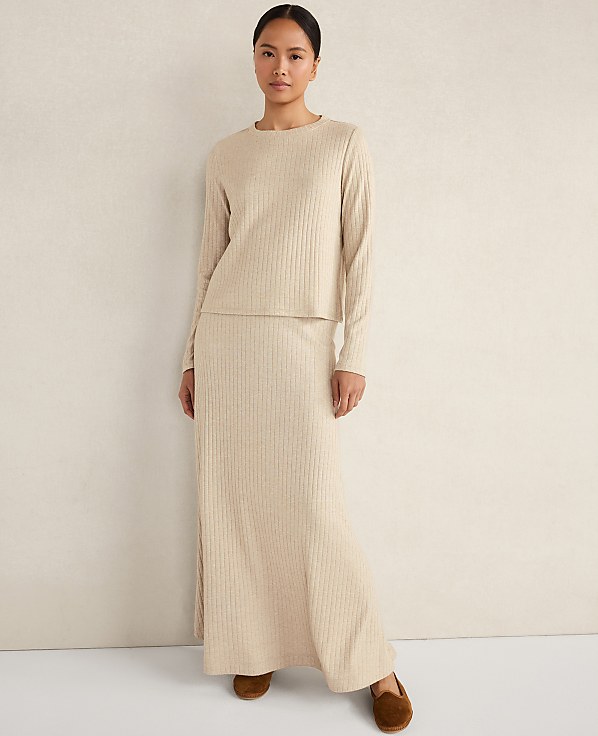 Haven Well Within Lurex Rib Knit Top