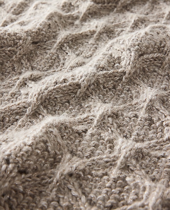 Haven Well Within Lurex Blend Pointelle Crewneck Sweater