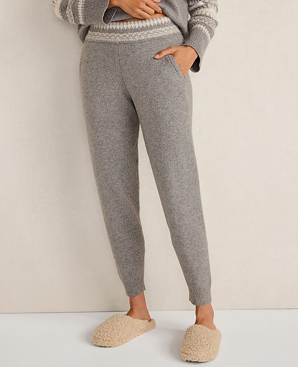 Haven Well Within Organic Cotton Blend Nostalgic Fair Isle Joggers