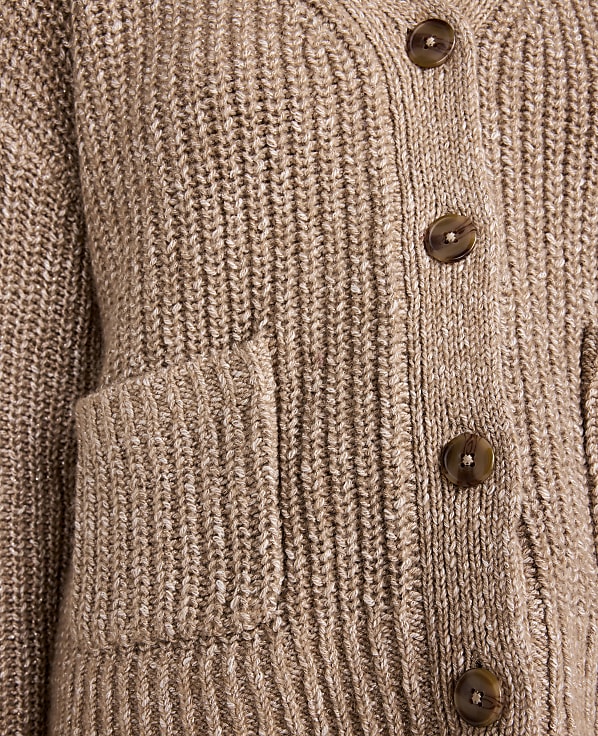 Haven Well Within Lurex Blend Shaker Stitch Cardigan