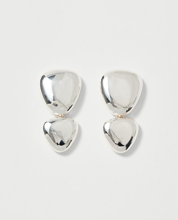 Double Disc Drop Earrings