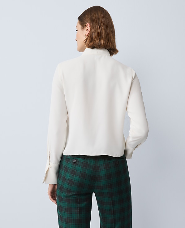 Pleat Neck Blouse