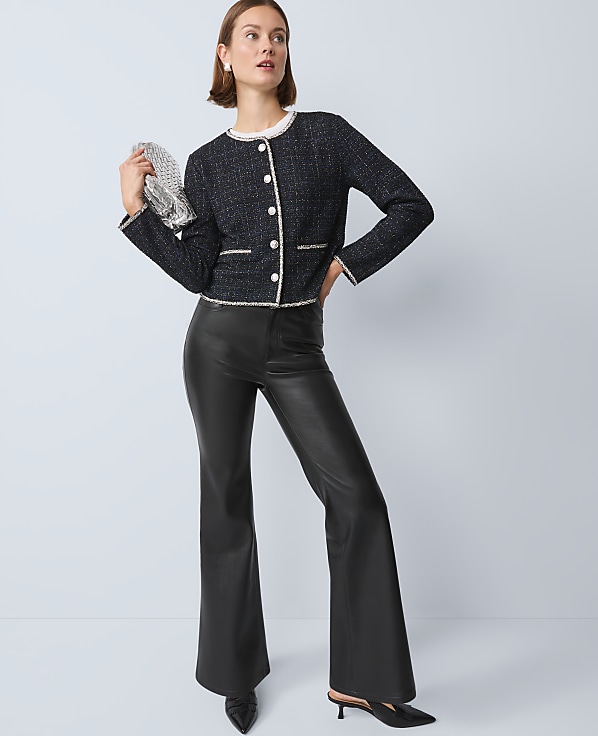 Petite Metallic Tweed Jacket