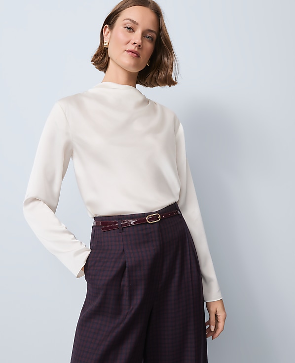 Asymmetric Satin Top
