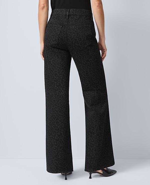 The Wide-Leg Jean in Animal Print