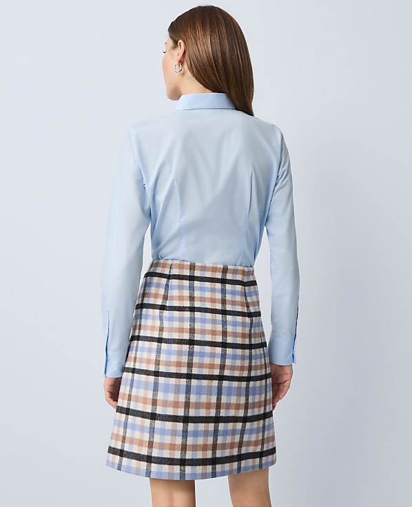 Petite Weekend Plaid A-Line Skirt