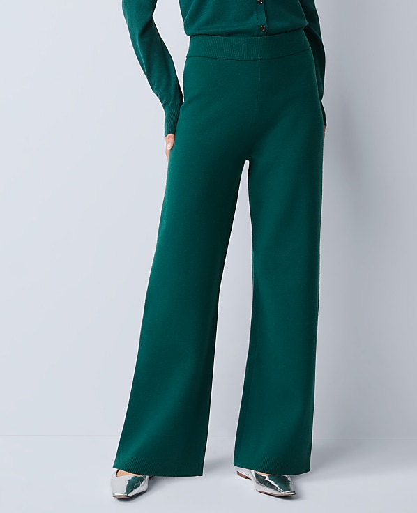 The Petite Wide-Leg Sweater Pant
