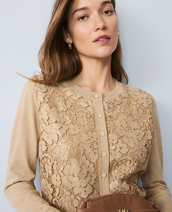Petite Lace Ann Cardigan