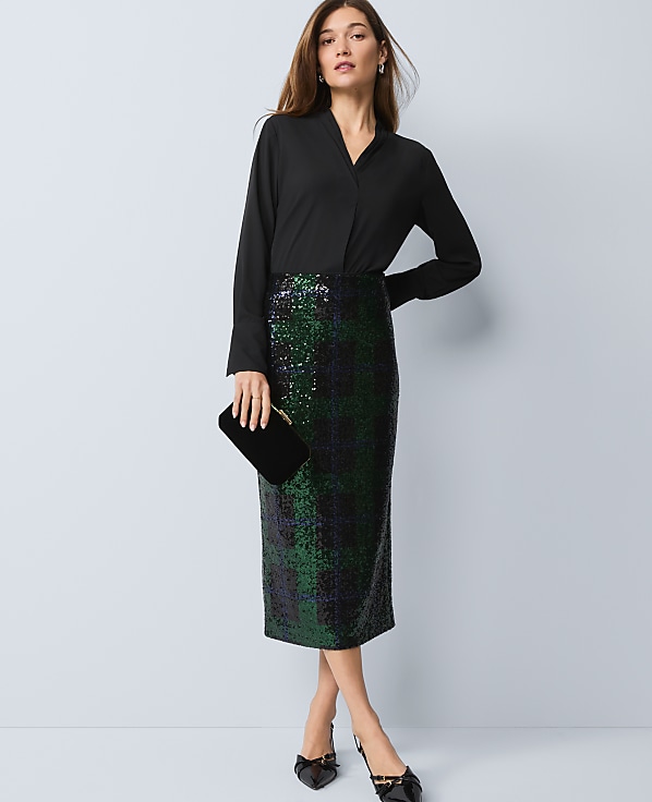 Pleat Neck Blouse