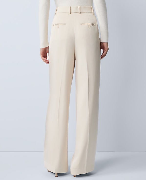 The Pleated Trouser in Satin