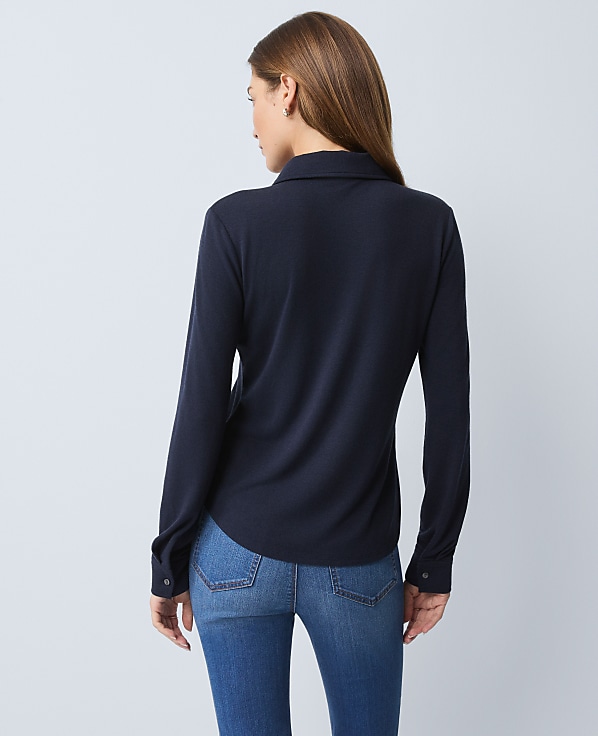 Petite Weekend Collection Button Down Shirt