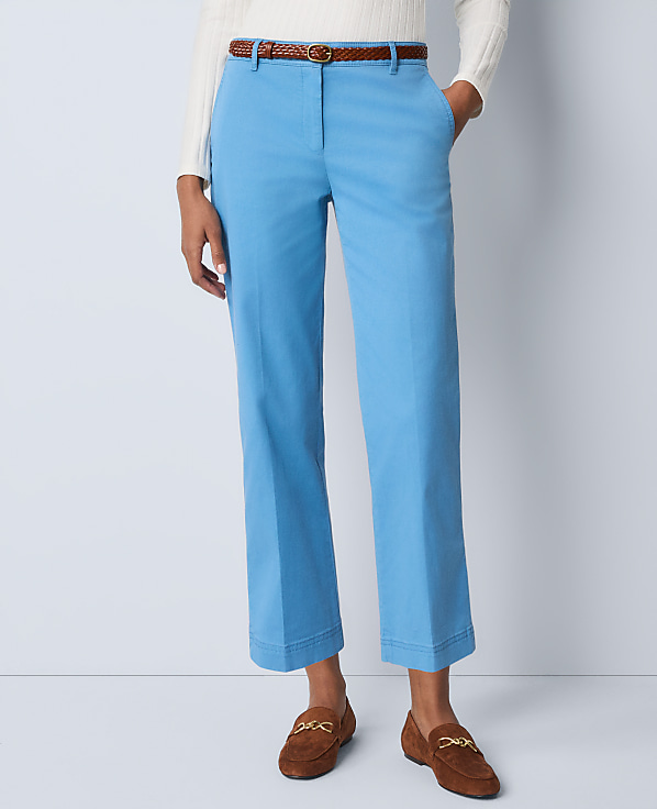 Petite Weekend Collection Belted Ankle Pant