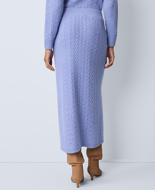 Weekend Pointelle Sweater Skirt