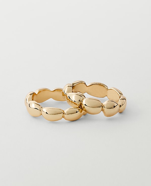 Metal Disc Ring Set