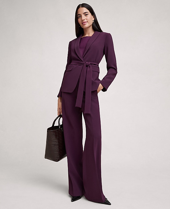 The Petite Wide-Leg Pant in Fluid Crepe