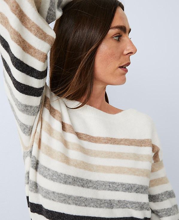 Weekend Striped Midi Sweater Dress