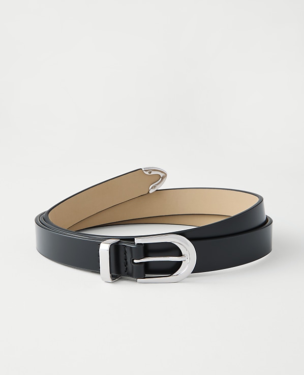 Leather Round Buckle Belt