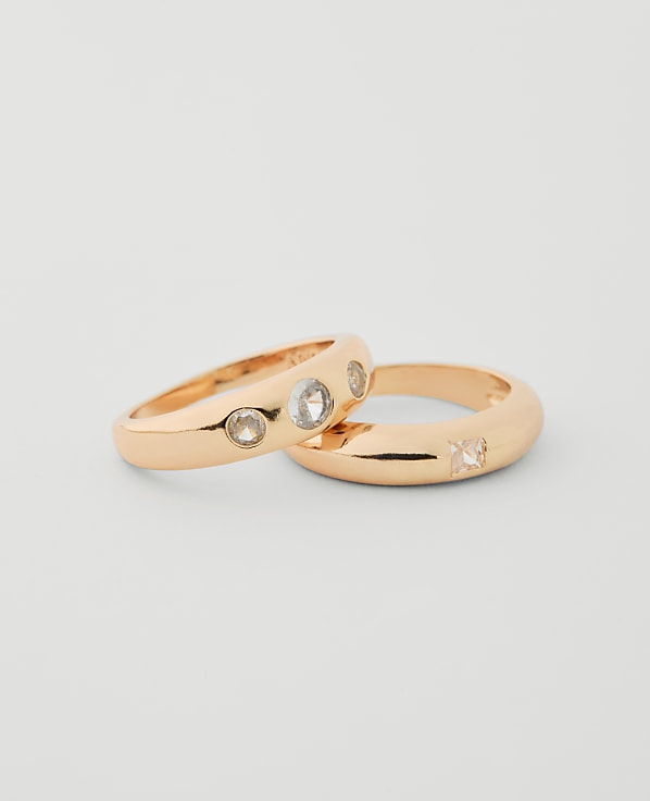 Crystal Ring Set