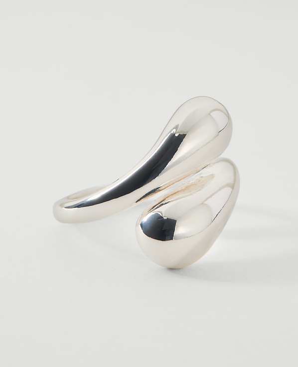 Metal Teardrop Wrap Ring