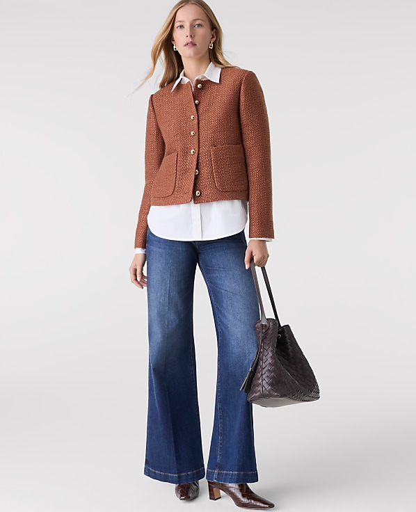 The Crew Neck Jacket in Tweed