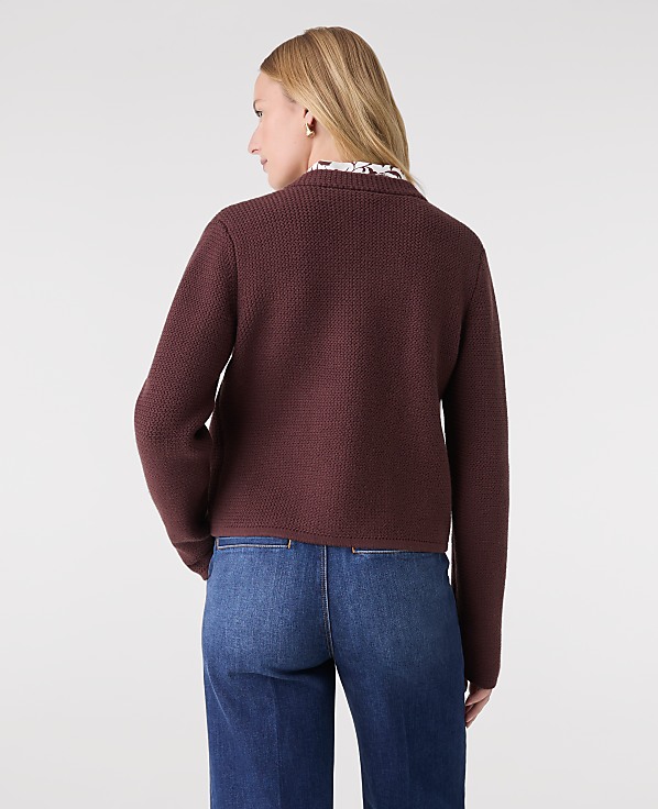 Double Breasted Sweater Jacket