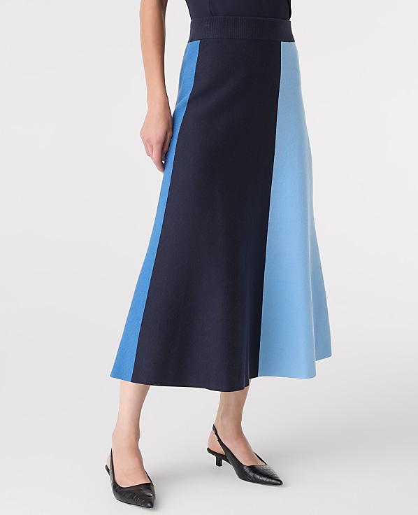 Petite Colorblock Sweater Skirt