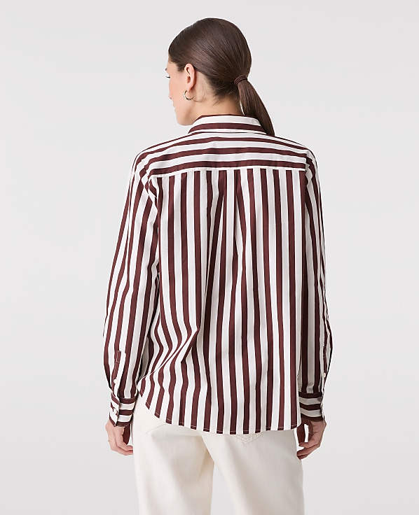 Petite Striped Relaxed Perfect Shirt