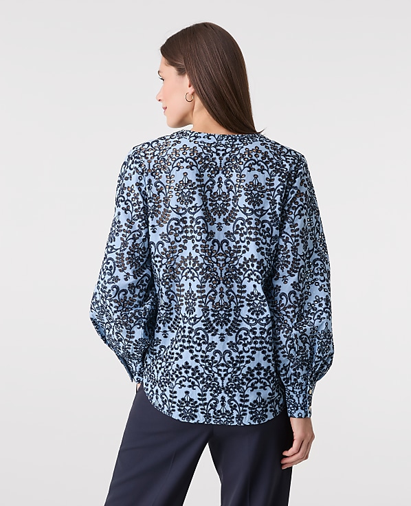 Embroidered Floral Blouse