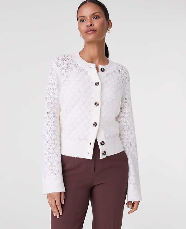 Petite Honeycomb Stitch Cardigan