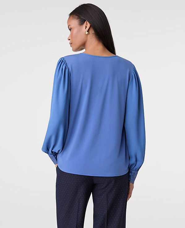 Lace Trim Blouse