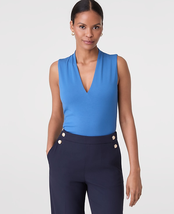 Sleeveless V-Neck Top