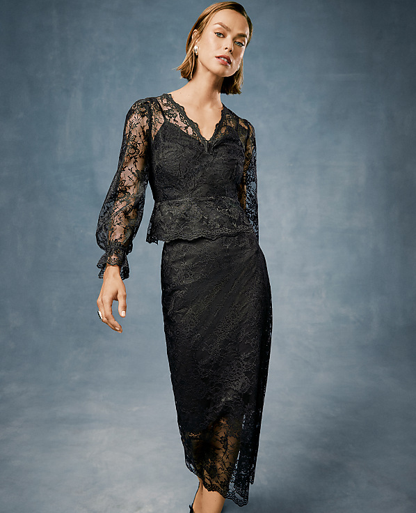 Lace Midi Skirt