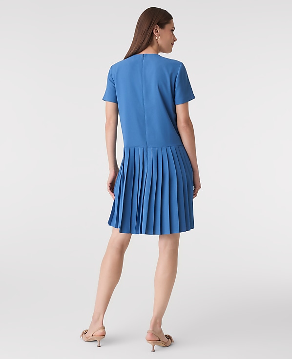 Petite Pleated Shift Dress