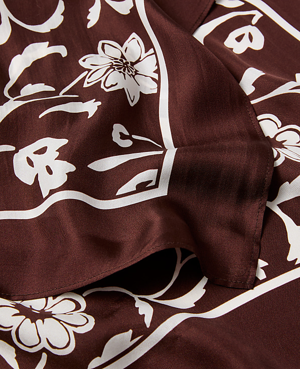 Floral Silk Scarf