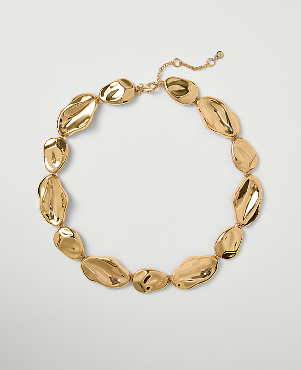 Textured Disc Necklace