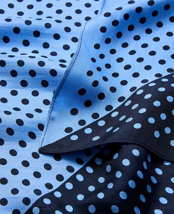Dotted Silk Scarf