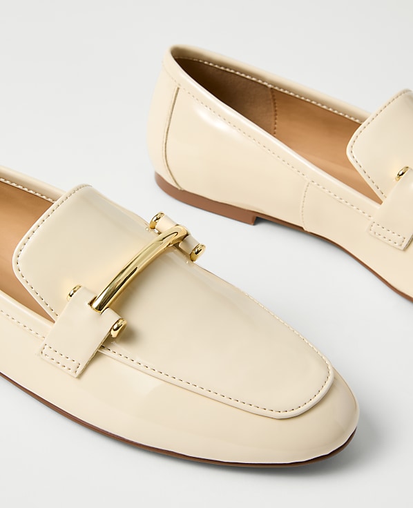 Chain Embellished Patent Loafer